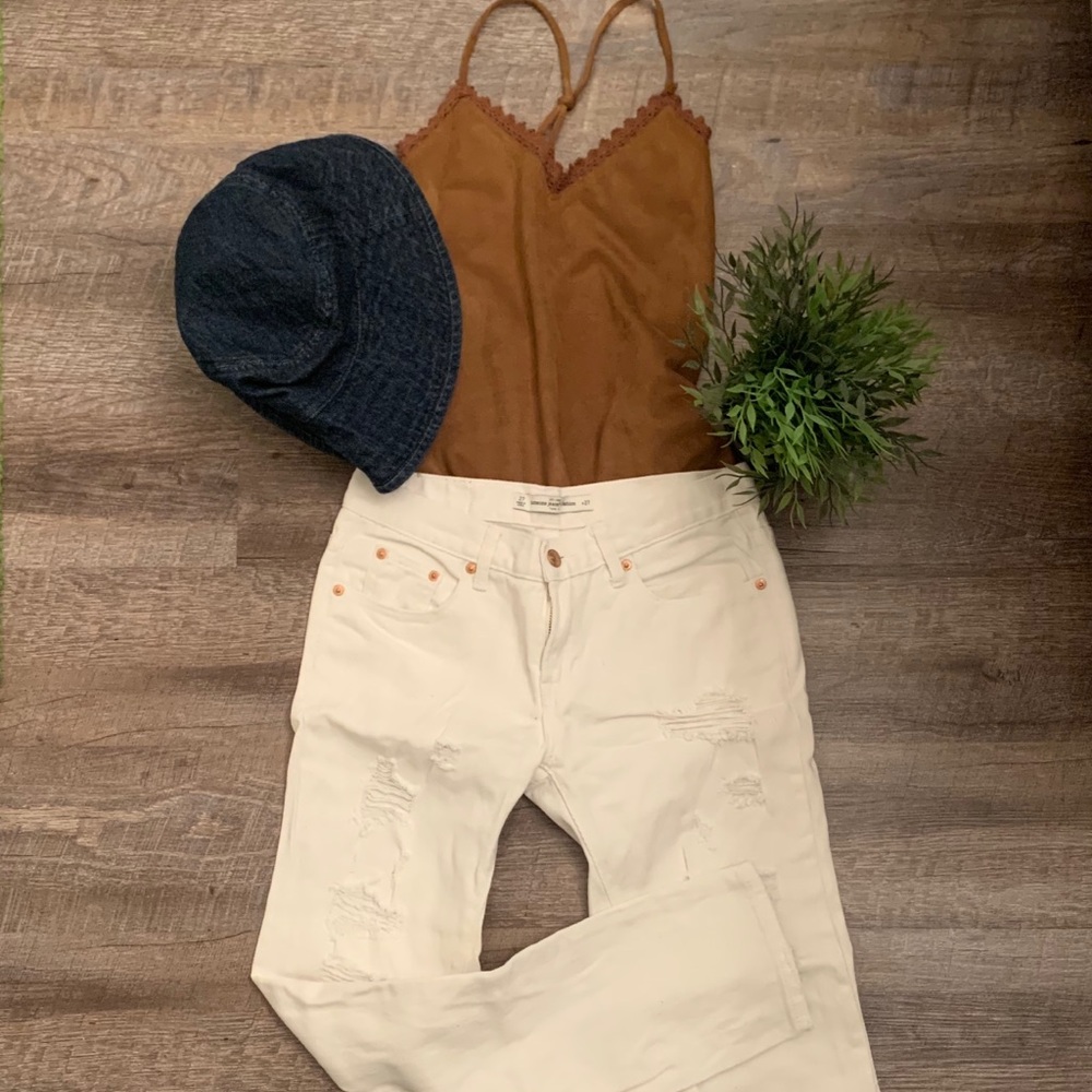 White Ripped Jeans - Picture 2 of 7